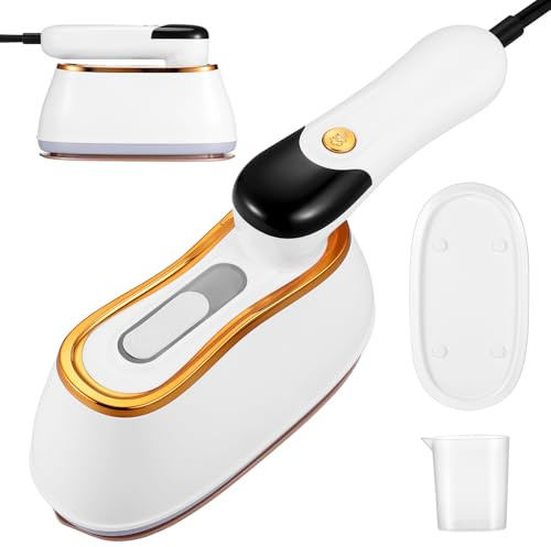 ELAYARD Plancha de Vapor Portátil de Mano para Ropa con Depósito de 180 Ml Calentamiento Rápido 4 Modos de Vapor Plegable y Giratoria Adecuado para Viaje y Prendas Delicadas