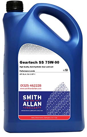 Smith & Allan 75W-90 Semi Synthetic Gear Differential Oil GL-4 GL-5 5 Litre 5L