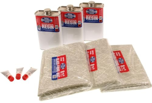 Baileys Premium Quality Fibreglass Repair Kit Resin - GRP- 24sq.ft