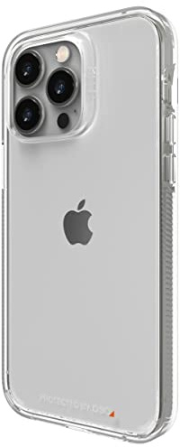 ZAGG Gear 4 Crystal Palace D30 Protective Case Compatible with iPhone 14 Pro Max, Slim, Lightweight, Shockproof, MagSafe, Wireless Charging, (Clear)