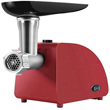 Samnuerly Picadora de Carne eléctrica, picadora de Salchichas, embutidora y picadora de Alimentos de Metal Potencia Nominal 350W