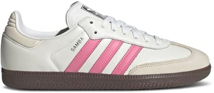 adidas Samba OG Damen-Sneaker, White Lucid Pink, 7.5