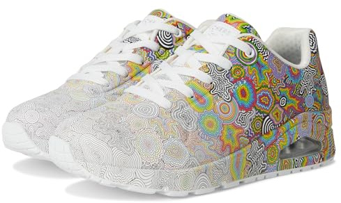 Skechers Women's Jenn Stark: Uno Sneaker, Mulitcolor, 8.5