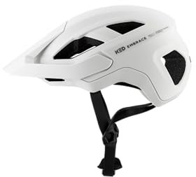 KED Embrace MU-1 Allround Helm Für City Trail Mit Verstellbarem Visier Und Beleuchtung | Farbe: White Matt, Größe: 54-58 (M)