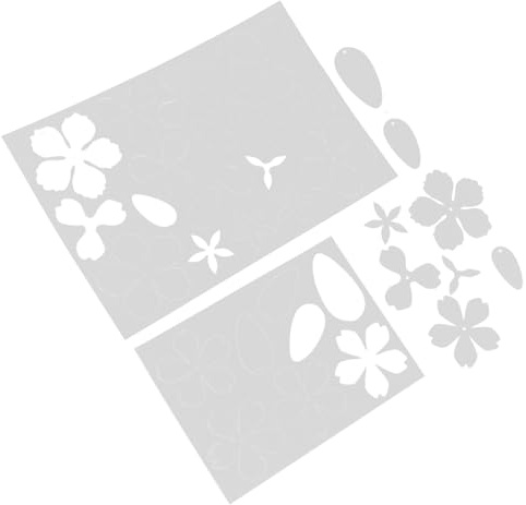 NOLITOY 2 Fogli Termoretraibili Motivo Fiore di Begonia, 2 Pezzi in BOPS Tecnologia di Restringimento a Caldo per Creazioni Artistiche e Ornamenti Creativi per Bambini e Principianti