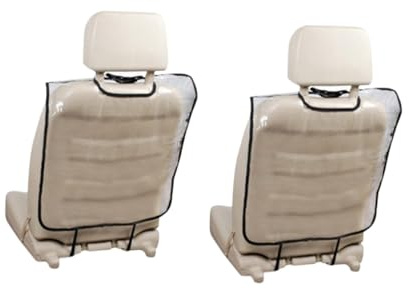 CLISPEED 2 piezas Protector Respaldo Asiento Coche Transparente Antigolpes para Niñas Fácil Instalación