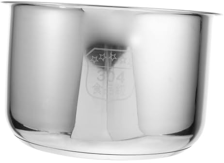 OFFSCH Olla Interior para Arrocera de Acero Inoxidable 4l Plata | Repuesto Doméstico, Base Reforzada de Alta Presión, Accesorio Práctico para Cocina Eléctrica