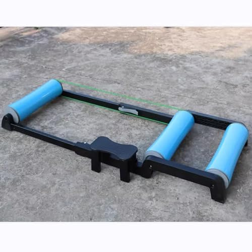 Rullo portatile per bicicletta, da interni, design retrattile, per risparmiare spazio, per allenamenti in casa e in bicicletta