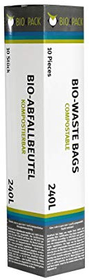 BIO4Pack Bio Abfallbeutel 240 L, Faltschachtel Biomüllbeutel (1 x 10 Stück)