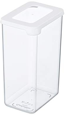 Gastromax Trockenvorratsbehälter 1,6 L - Luftdichter Behälter aus transparentem Kunststoff - Für Vorratsschränke und Schubladen - Spülmaschinengeeignet - BPA-frei - 13x9x20 cm-Hergestellt in Finnland