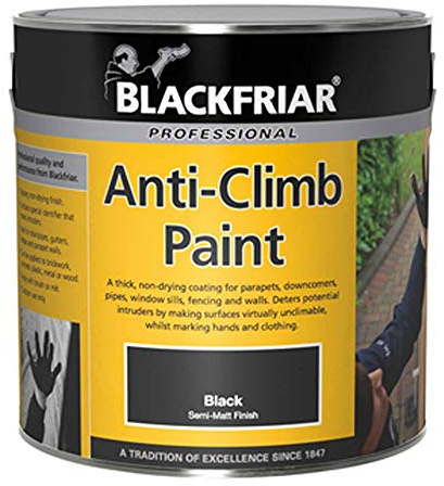 Blackfriar Anti Climb and Anti Vandal Paint Black - 5 Litre