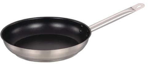 Commichef Plus Superior Blend Stainless Steel Non-Stick Frying Pan with Whitford XYLAN Coating, Strong Corrosion Resistance, 20cm, 1.3L
