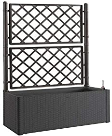 FIORIERA RETTANGOLARE 100X43 H142, LITRI 90 DELUXE SPALLIERA ANTRAC