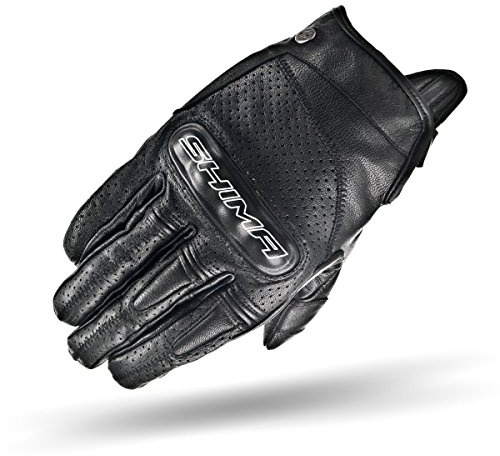 SHIMA CALIBER, Retro Vintage Clásico Ventilados Verano Guantes de Motociclismo (S-XXL), Negro, Tamaño: M