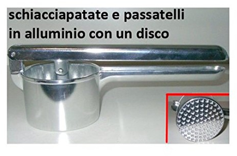 Borella Kartoffelpresse Passatelli All Edelstahl Silber