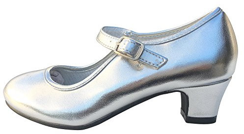 La Senorita spanska Flamenco skor prinsessa skor silver, - silver - 37 EU