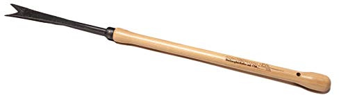 Krumpholz Unkrautstecher geschmiedet, 10mm, mit Eschen-Knopf-Stiel (48 cm)