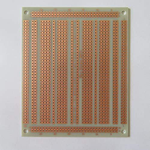 5Stk 11.7x9.6cm 5er Joint Hole FR4 Fiberglass Streifenraster Lochraster Punktraster Veroboard Stripboard Fibreglass FR4 Prototype Paper PCB Platine Leiterplatte Experiment Matrix Circuit Board