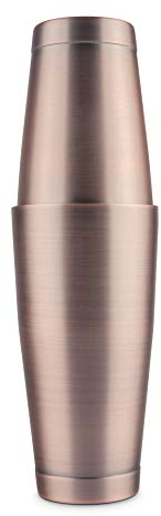Final Touch - Shaker da cocktail Boston in acciaio inox, con finitura in rame antico, 20 ml e 793 ml (FTA1843-16)