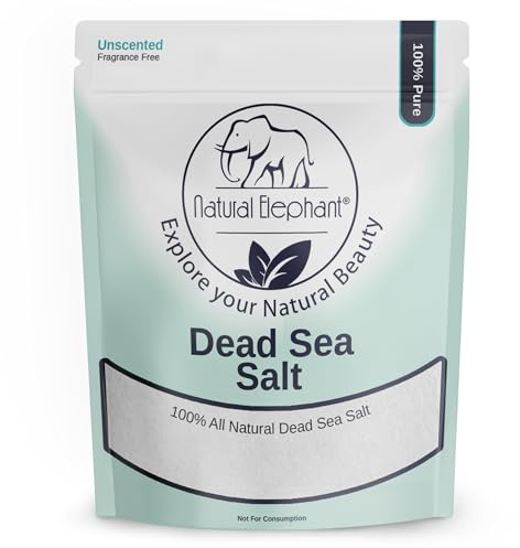 Natural Elephant Dead Sea Salt for Soaking & Bathing |19 Pounds Bulk Bag | Fine Grain | 100% Natural and Pure