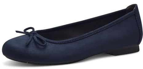 Jana Damen Ballerinas Elegant Vegan, Blau (Navy), 41 EU