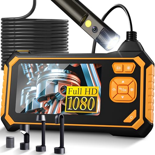 Retoo Endoskopkamera Industrie Wasserdichtes IP67, 4.3 Zoll HD Bildschrim 3m, Digitale Industrielles Endoskop, Inspektionskamera, Kanal Endoskop Kamera, Rohrkamera, Schlangenkamera