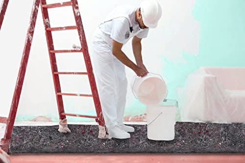 Fleece Dust Sheet Heavy Duty - 3 X 1m With Plastic Lamination Highly Absorbant - Paint Sheet For Decorating - Floor, Carpet and Staircase Protection During Repairing and Paint