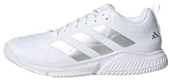 adidas Mujer Court Team Bounce 2.0 Shoes, Cloud White/Silver Metallic/Grey One, 43 1/3 EU