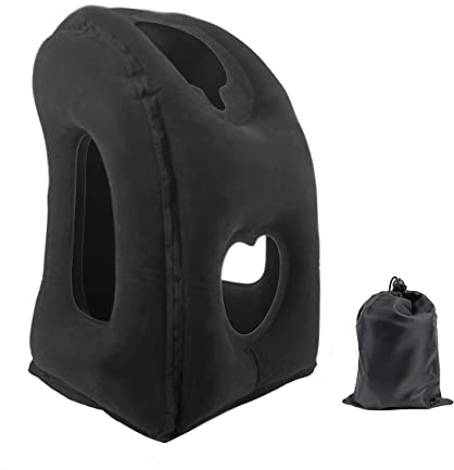 vapesoon Travel Pillow Support Headrest Portable Inflatable Travel Pillow for Sleeping on the Plane Train Home Office