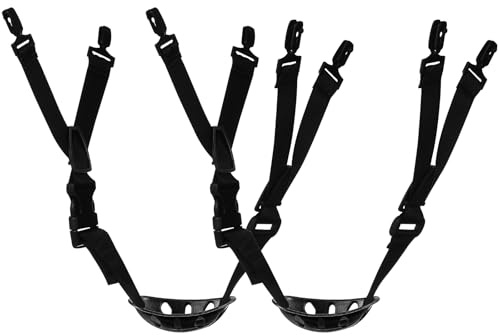 Housoutil 2 Pezzi Cinturino Per Elmetto Cordino Bianco Strisce LED Bianche Fasce Per Cappello Uomo Elmetto Con Sottogola Sottogola Per Sicurezza a Universale In