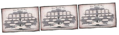 MAGICLULU 3st Segeltuch Stammbuch Leer Zu Füllen Generationsdiagramm Geschenke Zur Anerkennung Als Pfarrer Ausfüllbare Leere Ahnentafel Genealogie-poster Diagramm Dekor Bild Handschrift