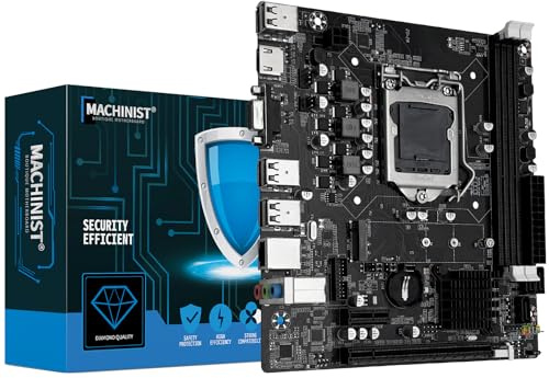 MACHINIST H61 LGA 1155 (Intel 2th/3th Gen) Gaming Motherboard, Micro ATX Computer Motherboards Support PCIe 2.0, 100M LAN, DDR3, SATA M.2 per Intel i3,i5,i7/Xeon E3 V2/Pentium