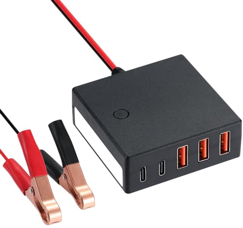 YABOANG 60W Car Power Inverter DC 12V-24V to 5V USB Power Converter