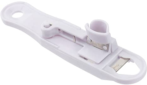 LABRIMP 1pezzi Slicer Multifunzionale Per Fagiolini Attrezzo Da Cucina Portatile Bianco Rimuove Fili e Affetta Facilmente