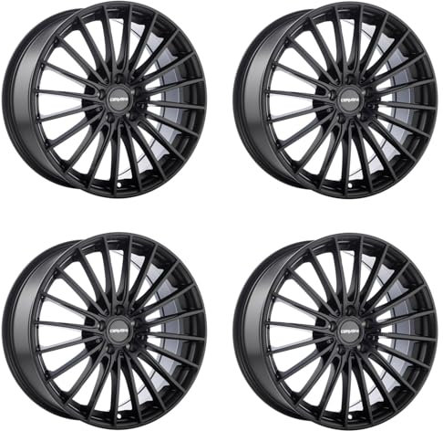 4x Carmani Felgen 24 Karl 8.0x19 ET30 5x112 black matt kompatibel mit BMW 1er Reihe 2er Reihe 3er Reihe 4er Reihe 5er Reihe 6er Reihe