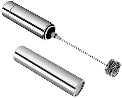Cabilock Milk Frother Espumador De Leche Eléctrico Espumadera De Leche Eléctrico Acero Inoxidable Ligero y Portátil