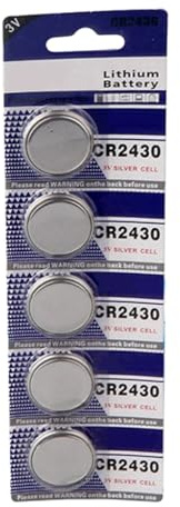 HINAYOSAN Lot de 5 piles bouton CR2430 3 V pour appareils électroniques à faible puissance