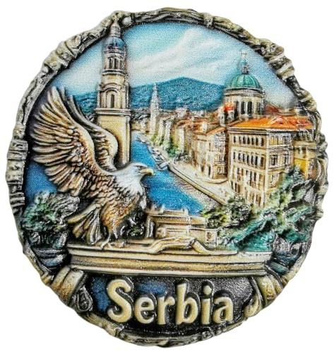 Serbien Kühlschrankmagnet Souvenir Reise Kühlschrank 3D Deko Magnet Aufkleber Handwerk