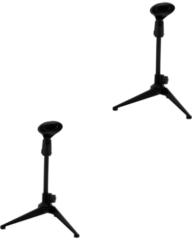JEWEDECO 2 Pezzi Supporto Per Microfono Con Clip Supporto Per Microfono Da Tavolo Supporto Per Microfono Da Tavolo Supporto Per Microfono Da o Supporto Per Microfono Da o