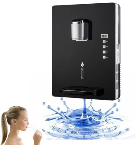 Dispensador de agua montado en la pared con bloqueo electrónico para niños, capacidad de calefacción de 30 l/h, función dual de hielo y calor, pantalla táctil inteligente para oficinas y comedores