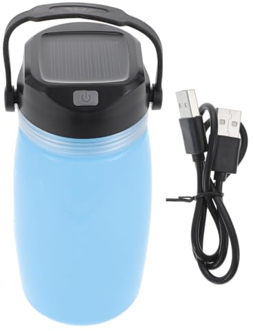 Toyvian Bouilloire Solaire Portable 19.00X9.00X7.00Cm Avec Charge Usb Et Fonction Veilleuse Pour Camping RandonnéE Voyage LéGer Et Pratique