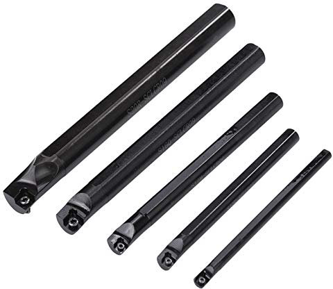 5Pcs 7/10/12/16/20Mm Clcr Boring Bar Holder Turning Tool Holders 5Pcs Insert Vane/Wing Set for Lathe Cutting Efficiency