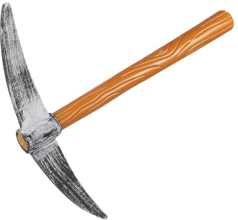 Healvian Pickaxe Toy Dwarf Pickaxe Prop for Cosplay and Stage Performance, Multi-Color Decorative Props