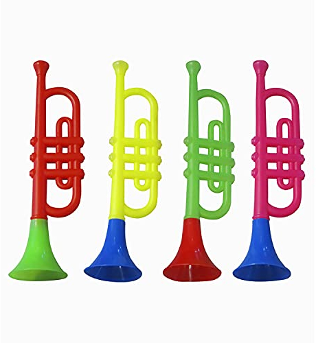 W WIDMANN MILANO Party Fashion - Trombetta Sonora da Clown, Adulto Unisex, 1 Pezzo, 4 Colori Assortiti con Scelta Casuale, Dimensioni 30 cm