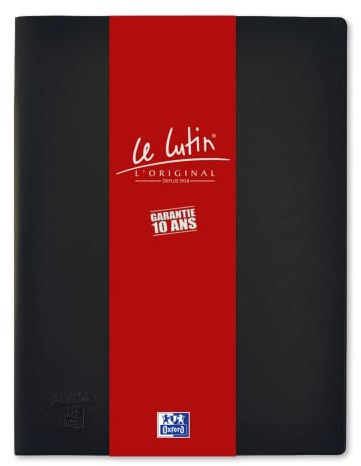 OXFORD Protège-Documents Le Lutin® L'Original A4 200 vues / 100 pochettes Couverture PVC Noir