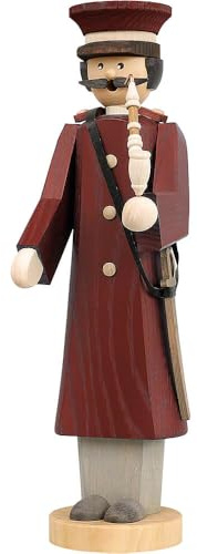 Seiffener Volkskunst | Räuchermann aus dem Erzgebirge Die Langen | Räucherfigur 30 cm | Räuchermännchen erzgebirgisches Original | 12705 | Hauptmann