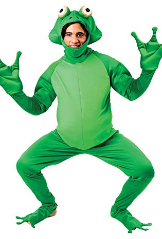 ORION COSTUMES Unisex Green Frog Jumpsuit Fancy Dress Funny Animal Costume