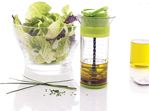 Mastrad F26908 - Mezclador de vinagreta (Silicona y Acero Inoxidable), Color Verde