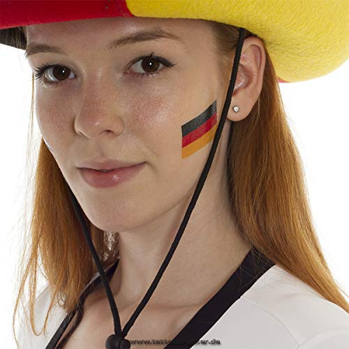 5 x Deutschland Fahne als temporäres Abziehbild - WM 2026 Fan Tattoo (5)