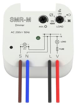 ELKO EP - Regulador de intensidad para bombillas LED y fluorescentes compactas regulables SMR-M